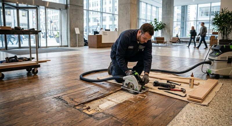 Our team working on Flooring Service projects in Palm Beach County, FL